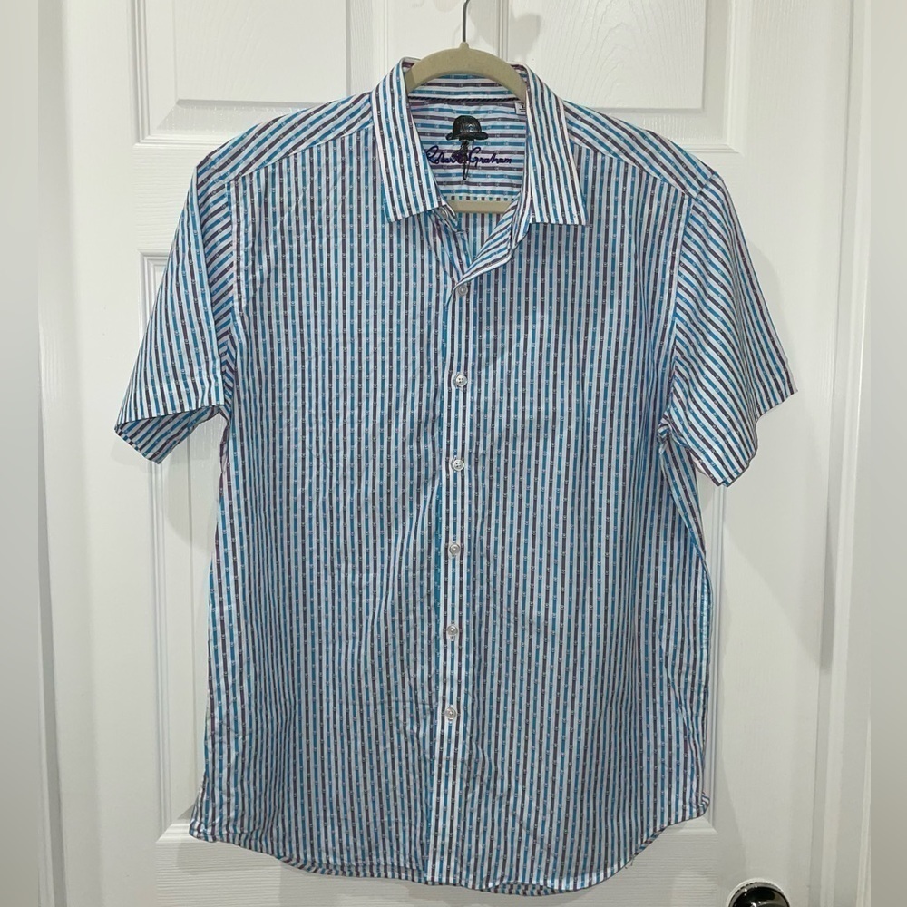 Robert Graham SS Mens button down shirt SZ L​​​​​​​​​​​​​​​​ - Picture 3 of 6